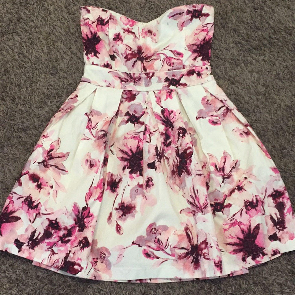 Pink Flower Summer Dress